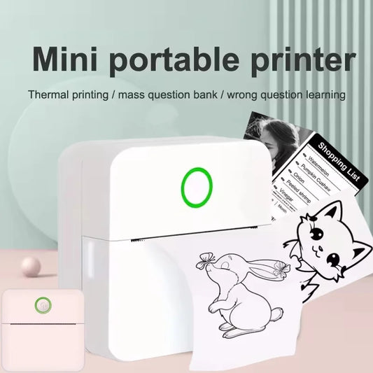 🖨️📱 Mini Φορητός Thermal Printer – Inkless Sticker Maker για Σημειώσεις & Ετικέτες