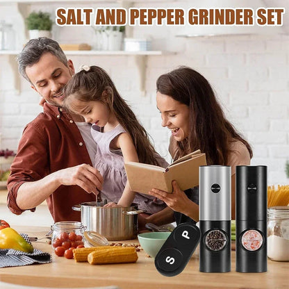 🧂✨ Ηλεκτρικός Αυτόματος Μύλος Αλατιού & Πιπεριού με LED – Σετ Μπαταρίας & Ρυθμιζόμενη Άλεση ✨🧂