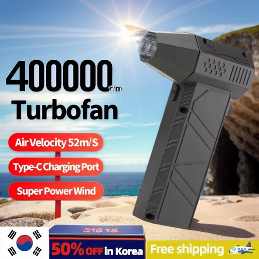 💨⚡ Violent Fan 400000RPM Turbo Jet Blower – Ισχυρό Φορητό Air Blower & Vacuum Cleaner
