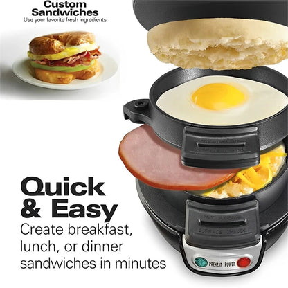 🍔⚡ Mini Electric Burger Maker – Πολυλειτουργική Συσκευή για Μπέργκερ, Muffins & Πρωινά Σάντουιτς 🍳 Το σπιτικό σου πρωινό, έτοιμο σε 5 λεπτά – γρήγορα, υγιεινά & χωρίς κόπο!