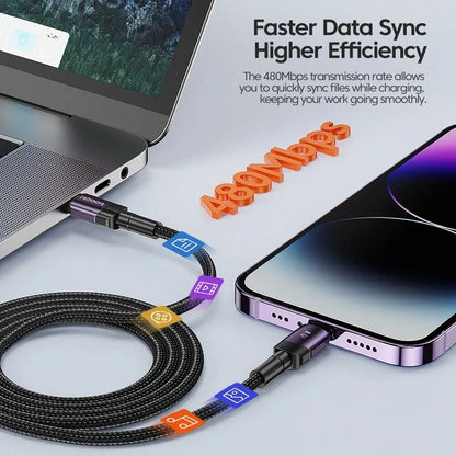 ⚡📱 Toocki PD 20W USB-C to Lightning Cable – Γρήγορη Φόρτιση & Data Sync 🎯