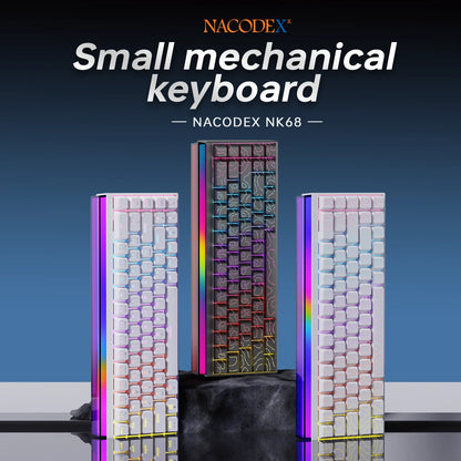 ⌨️🔥 Ajazz Nacodex NK68 Mechanical Keyboard – 68 Keys RGB (Wired) 🎮💼