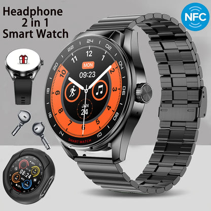 ⌚ GEJIAN D9 – Smart Watch με Ενσωματωμένα Bluetooth Ακουστικά 2-σε-1 | NFC, Κλήσεις, Καρδιακός Ρυθμός & Πολλαπλά Sports Modes