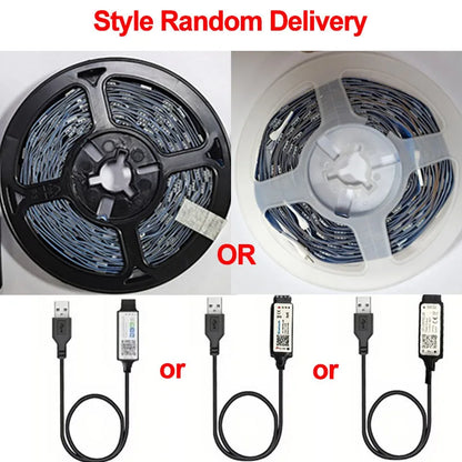 🌈📱 RGB LED Strip Lights – Smart Bluetooth SMD 5050 με APP & 24Key Remote ✨ Για TV Backlight & Home Decor
