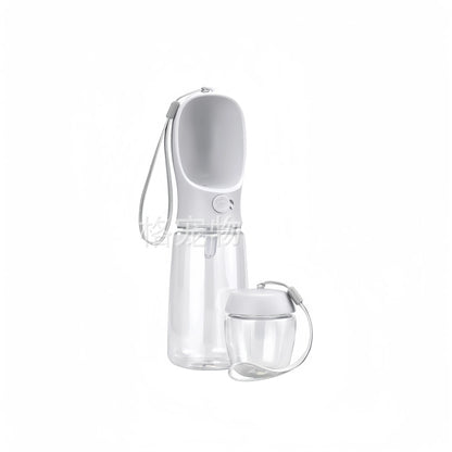 Portable Pet Water Bottle 🐾💧 | Food Dispenser Included 🥣 | Travel-Friendly 🚗 | Food Grade Material ✅