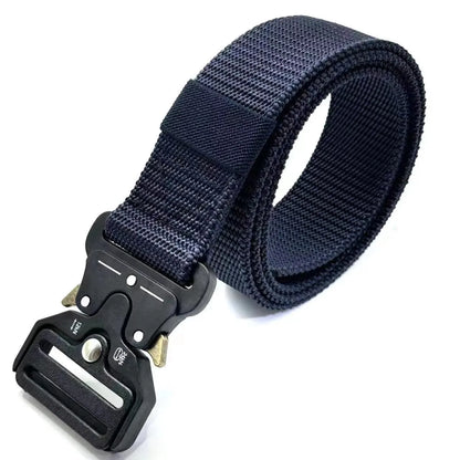 🎯🪖 Tactical Men’s Belt – Outdoor Combat & Survival Ζώνη από Nylon & Canvas με Quick Release Buckle