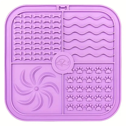 Silicone Lick Mat 🐶🍽️ | Slow Feeder & Distraction Pad 🛁 | Suction Base 🧲 | For Training & Bath Time ✅