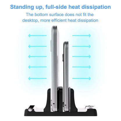 💻📐 Universal Vertical Laptop Stand – Βάση Docking με 2/3 Θέσεις 🎯