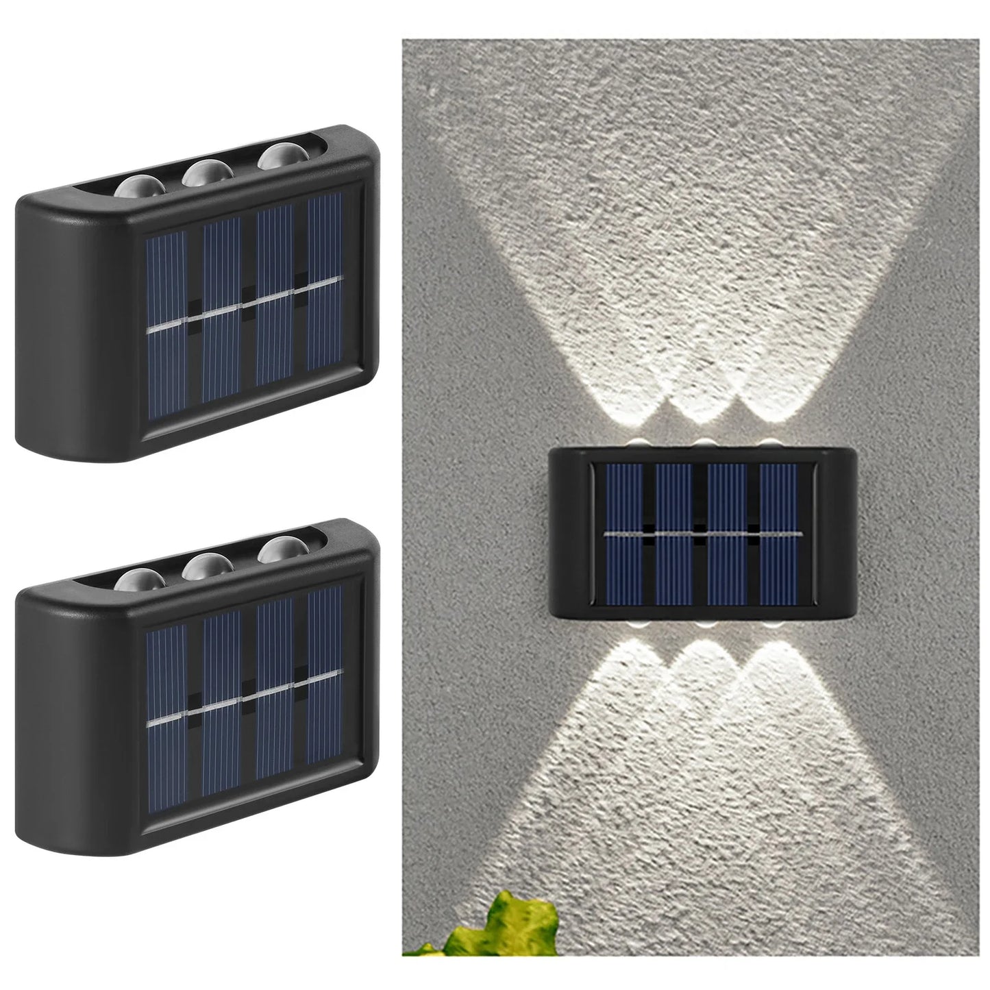 ☀️ Solar LED Απλίκα Εξωτερικού Χώρου – Αδιάβροχη IP65 με Αυτόματη Λειτουργία 🌙✨