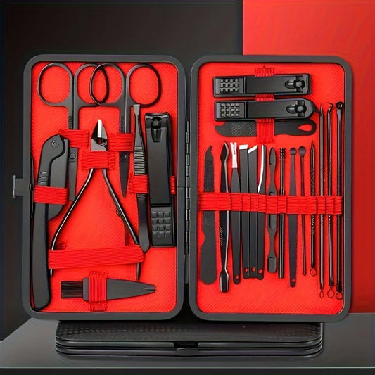 💅✂️ Professional Nail Clippers Kit – 7 έως 24 Τεμάχια 🧳 Σετ Μανικιούρ & Πεντικιούρ από Ανοξείδωτο Ατσάλι