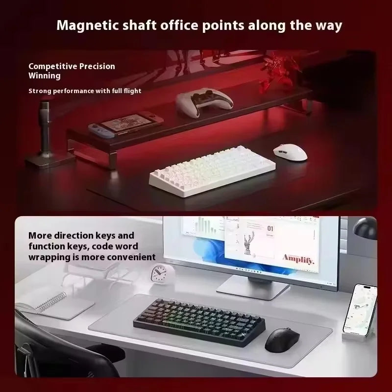 ⌨️⚡ MCHOSE Jet 75 Gaming Mechanical Keyboard – 8K Πολύ Χαμηλό Latency, Μαγνητικοί Διακόπτες, Gasket Mount Για gamers που δεν κάνουν καμία υποχώρηση σε ταχύτητα, αίσθηση και απόδοση!