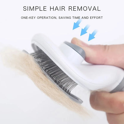 🐾🧼 Pet Hair Remover Brush – Χτένα Περιποίησης & Αποτρίχωσης για Σκύλους & Γάτες με Ανοξείδωτες Βελόνες ✂️🐶🐱 Αφαιρεί εύκολα νεκρές τρίχες, κόμπους & σκόνη – ενώ κάνει απαλό μασάζ στο δέρμα του κατοικιδίου σου!