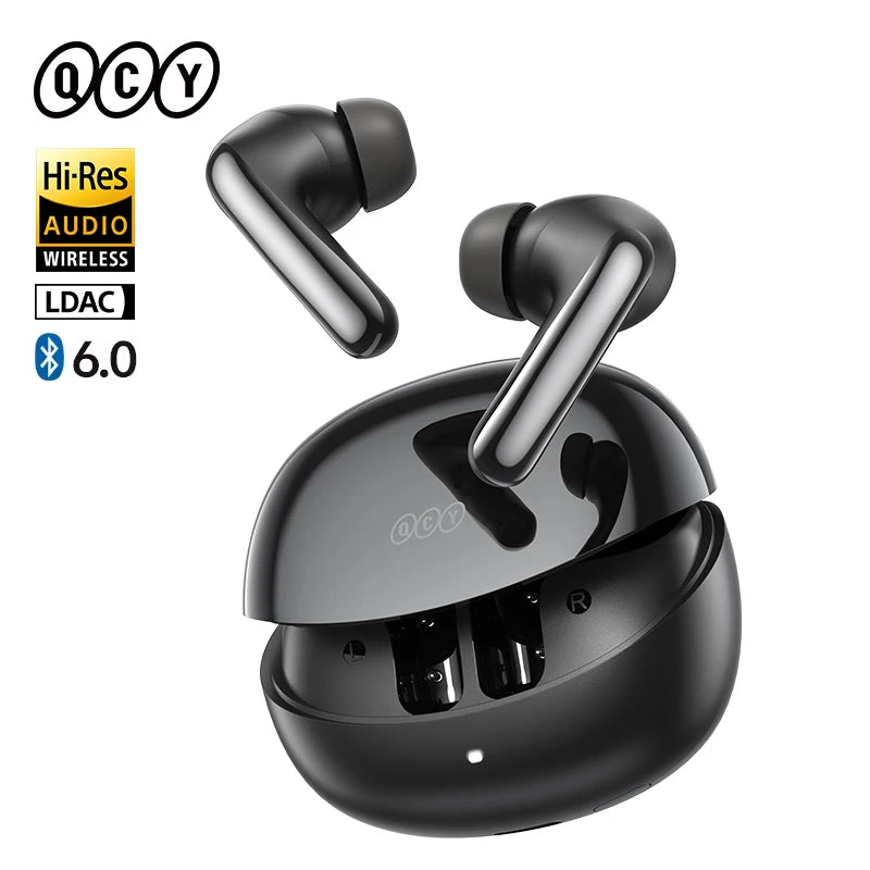 🎧 QCY MeloBuds N60 – Bluetooth 6.0 Earbuds με ANC, LDAC & 45H Αυτονομία