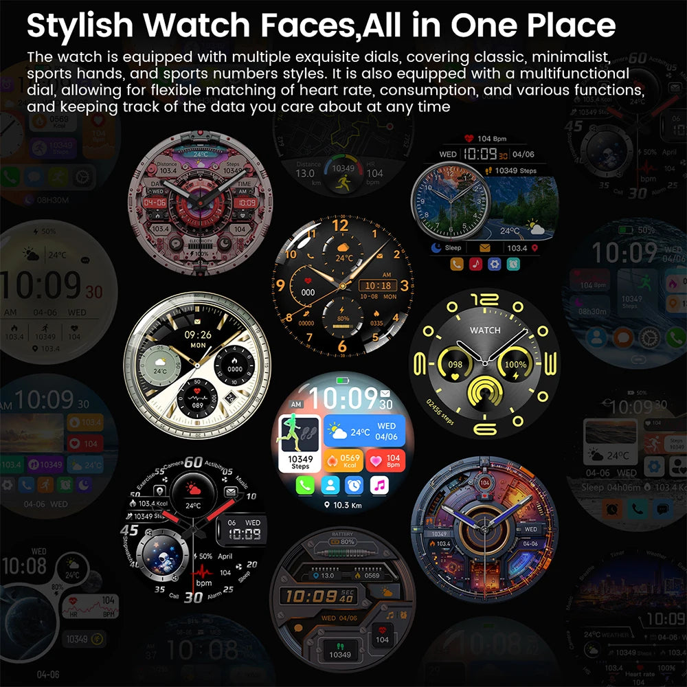 ⌚ 2025 New Men's Smart Watch - AMOLED | GPS | BT Call | NFC
