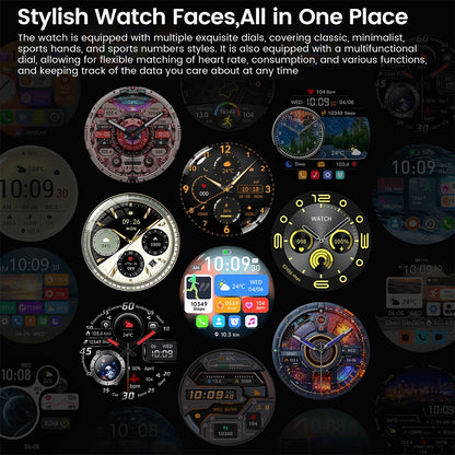 ⌚ 2025 New Men's Smart Watch - AMOLED | GPS | BT Call | NFC