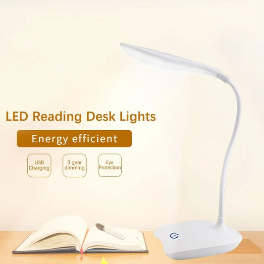 💡 LED Desktop Desk Lamp – Επαναφορτιζόμενο USB Φωτιστικό Γραφείου & Κομοδίνου