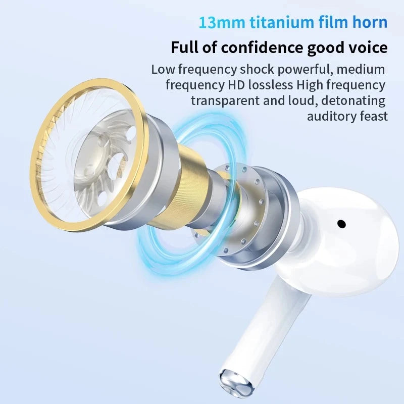 🎧 New Air Pro – Ασύρματα Bluetooth Earphones με HiFi Ήχο & Noise Reduction