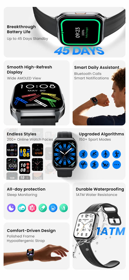 HAYLOU Watch 3 AMOLED Smartwatch με Voice Calling