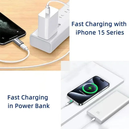 ⚡🔌 USB-C to Lightning 8-Pin Adapter – Γρήγορη Φόρτιση & Data Sync για iPhone/iPad/MacBook 🎯