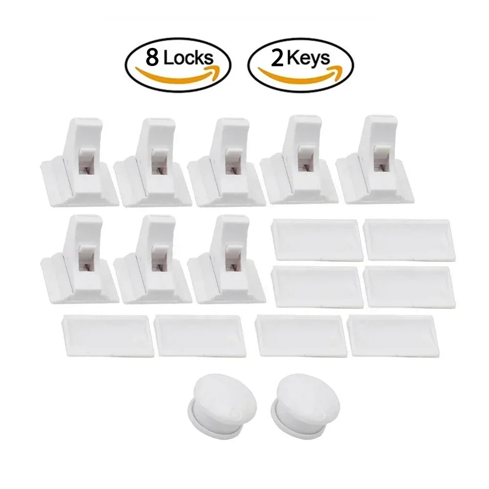 🍼🔒 Baby Proofing Magnetic Drawer Locks 🚀 (Χωρίς Τρυπάνι – Ασφάλεια για Παιδιά)