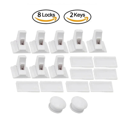 🍼🔒 Baby Proofing Magnetic Drawer Locks 🚀 (Χωρίς Τρυπάνι – Ασφάλεια για Παιδιά)