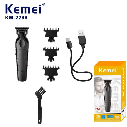 💈⚡ Kemei KM-2299 Professional Hair Clipper – 0mm Zero Gapped Trimmer ✂️ Ασύρματη Κουρευτική & Ξυριστική Μηχανή