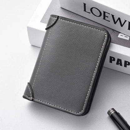 👛 Ανδρικό Mini Πορτοφόλι – Ultra-thin PU Leather, Κομψό & Ελαφρύ 💼✨