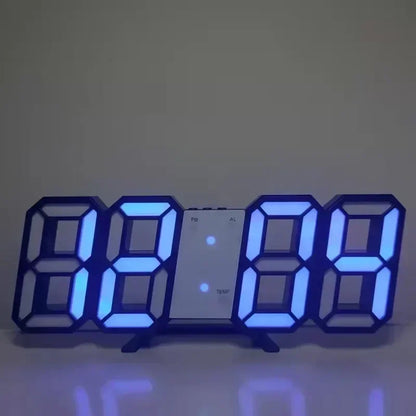 ⏰✨ Electronic Digital LED Wall Clock – Μοντέρνο Ρολόι Τοίχου & Γραφείου με Ξυπνητήρι 🖥️