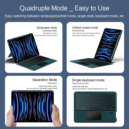 💻✨ HUWEI Magic Keyboard Case – Με Backlight & TouchPad για iPad Air & iPad Pro 11" 📱