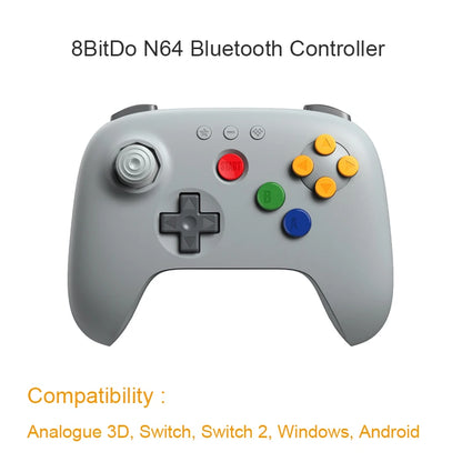 🎮✨ 8BitDo N64 Bluetooth Controller – Retro Gaming Gamepad για Switch, Windows & Android