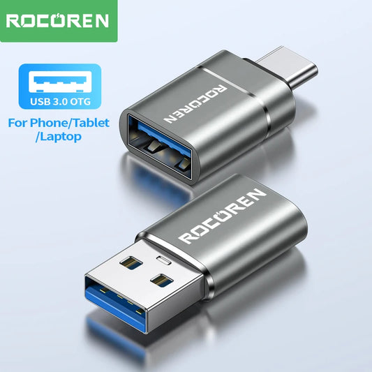 🔌✨ Rocoren USB-C OTG Adapter – Ταχύτατος Μετατροπέας USB-C σε USB 3.0 🎯