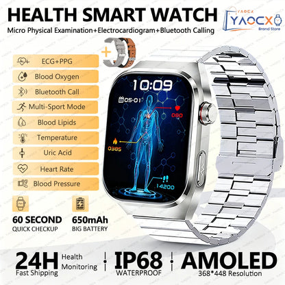 ⌚ AI Health Diagnosis Smart Watch – Advanced Health Analysis Watch with ECG + PPG & Calls