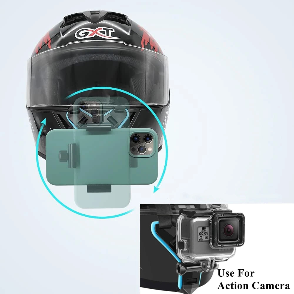 🏍️📷 Βάση Κράνους για GoPro & Smartphone – Universal Strap Mount Holder για Action Cameras & Κινητά 📱🎥