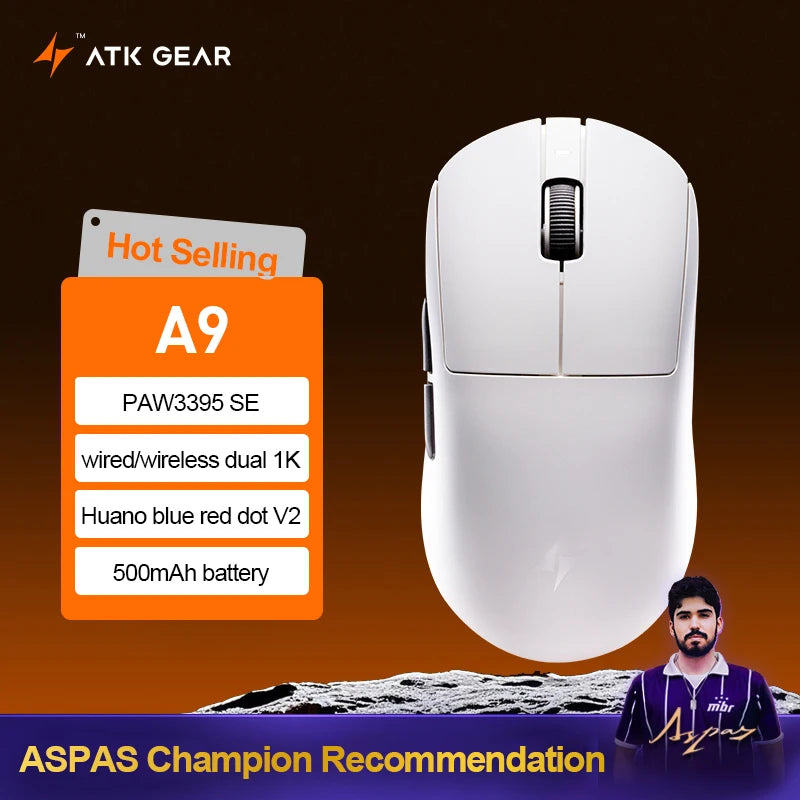 🐉⚡ ATK Dragonfly A9 / A9 Plus – Ultra Wireless Gaming Mouse με 8K Polling & PAW3395/3950