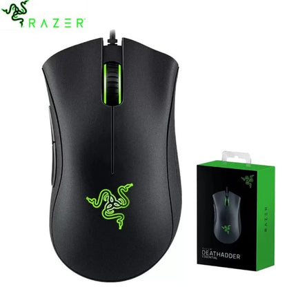 🐍 Razer DeathAdder Essential — Wired Gaming Mouse 6400 DPI • 5 Programmable Buttons • Ergonomic Design • For PC & Laptop ⚡🎮