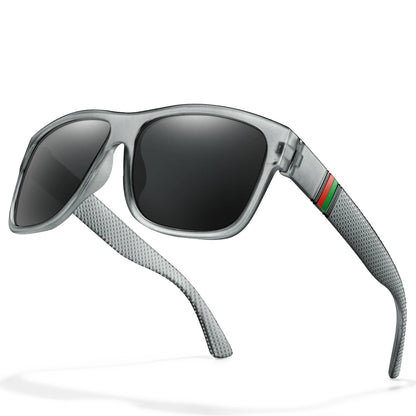 🕶️☀️ Κλασικά Ανδρικά Polarized Γυαλιά Ηλίου – Τετράγωνος Σκελετός, UV400 Προστασία & Vintage Στυλ 🚴‍♂️🎣