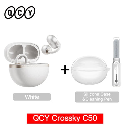 QCY Crossky C50 Open-Ear Wireless Earbuds – Bluetooth 6.0 Clip-On Ακουστικά