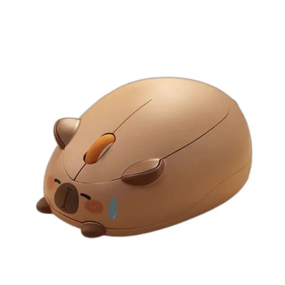 🐹 Cute Capybara Wireless Mouse – Ασύρματο, Αθόρυβο, 1200DPI με USB Receiver 💖 Το πιο χαριτωμένο ποντίκι για γραφείο, δώρο ή καθημερινή χρήση!