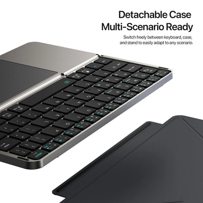 ⌨️📱 Multifunctional Foldable Bluetooth 5.0 Keyboard με Touchpad & Phone Holder