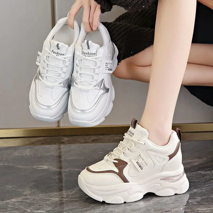 👟✨ Γυναικεία Ultra-Light Sneakers με Παχιά Σόλα