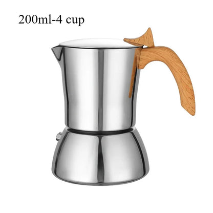 ☕✨ Stainless Steel Moka Pot – Αυθεντικός Ιταλικός Espresso Παντού! ✨☕  Stainless Steel Stovetop Espresso Maker