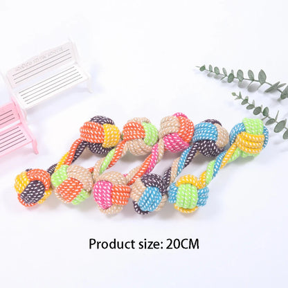 Mini Dog Rope Toy 🐶🪢 | Cotton Ball for Chewing 🦷 | Interactive & Tooth-Friendly ✅ | For Small & Large Dogs 🐕🐾
