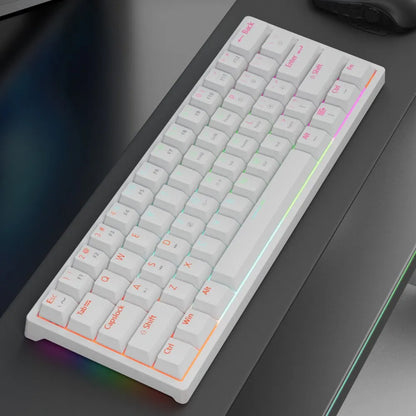⌨️ MUCAI MK61 Mechanical Gaming Keyboard 60% • 61 Keys • Red Switches • Hot-Swap • RGB • Detachable Cable • FPS Optimized