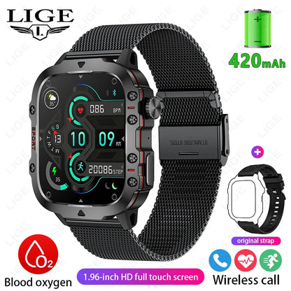 🛡️ LIGE 2025 Outdoor Military Smartwatch – Η απόλυτη ισχύς στον καρπό σου! 🛡️