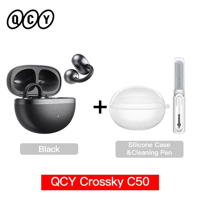 QCY Crossky C50 Open-Ear Wireless Earbuds – Bluetooth 6.0 Clip-On Ακουστικά