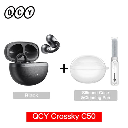 QCY Crossky C50 Open-Ear Wireless Earbuds – Bluetooth 6.0 Clip-On Ακουστικά