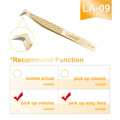 ✨ Lashtalk Precision Fiber Tip Tweezer – Premium Λαβίδα για Eyelash Extensions με Diamond Grip ✨