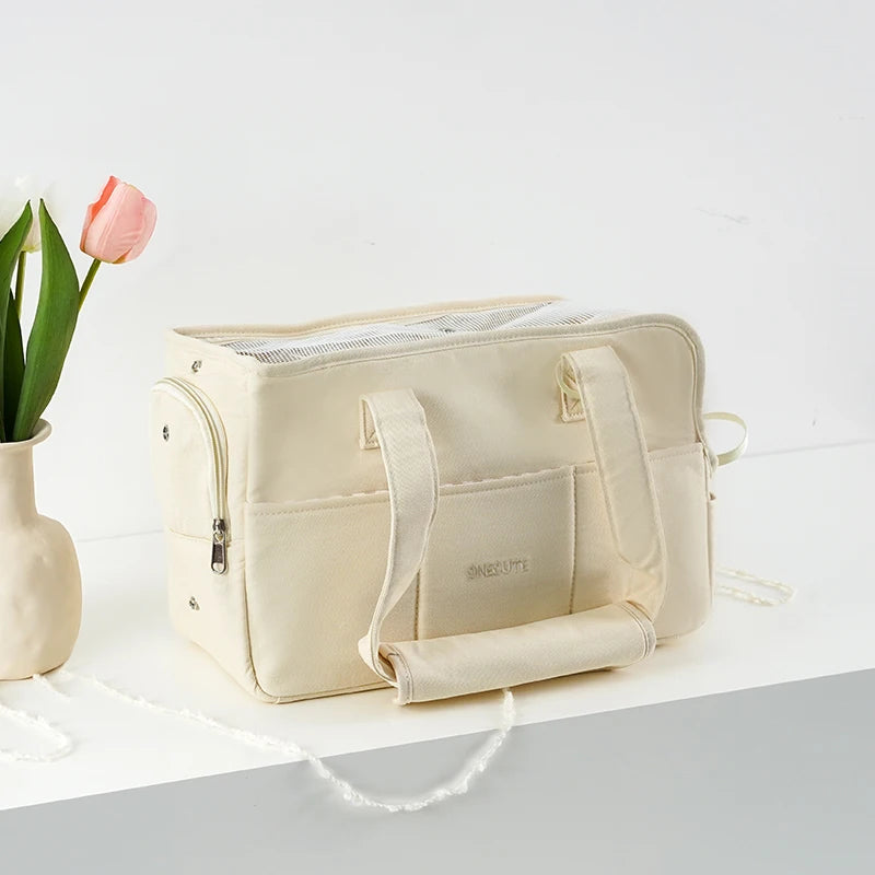 🎒🐾 Portable One-Shoulder Pet Carrier Bag – Τσάντα Ώμου για Μικρούς Σκύλους & Γάτες 🐶🐱 Ιδανική για βόλτες, ταξίδια και καθημερινή χρήση – άνετη & πρακτική για μικρά κατοικίδια!