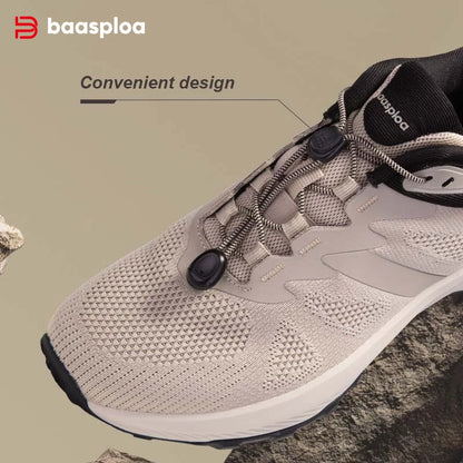 👟 Baasploa Ανδρικά Παπούτσια Πεζοπορίας – Καλοκαίρι 2025 Mesh Breathable Outdoor Sneakers 🌿🏞