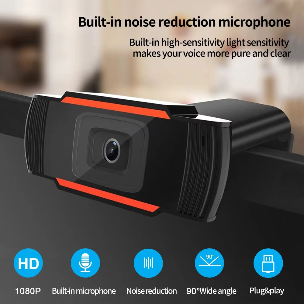 🎥💻 Gohero 2K/1080P Full HD Webcam με Μικρόφωνο 🎤 | USB Plug & Play | Autofocus 🔎 | Live Streaming & Video Calls